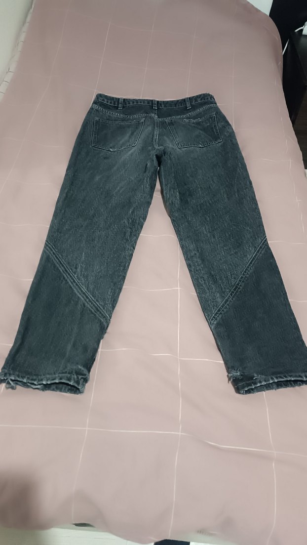 Gri havuç Kesim Kadın Denim Pantolon - Görsel 2