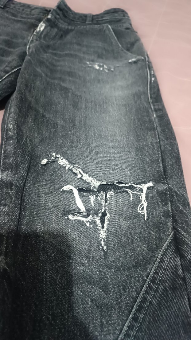 Gri havuç Kesim Kadın Denim Pantolon - Görsel 3