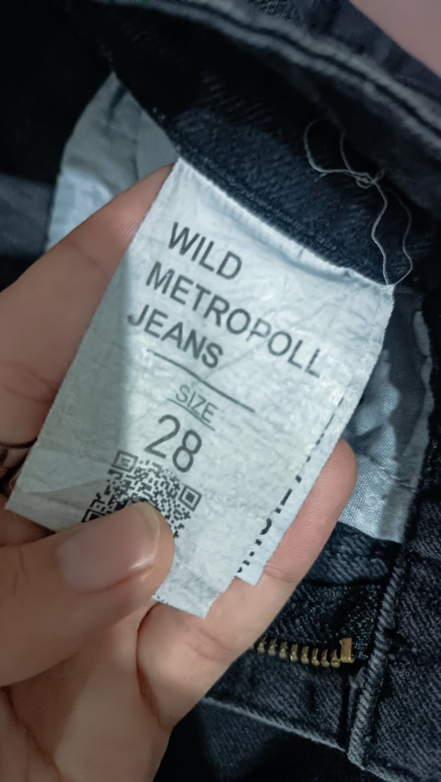 Siyah Midi Boy Bol Kesim Kadın Kot Pantolon - Görsel 5