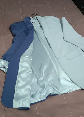 İki Renkli Kadın Blazer Ceket - Görsel 3