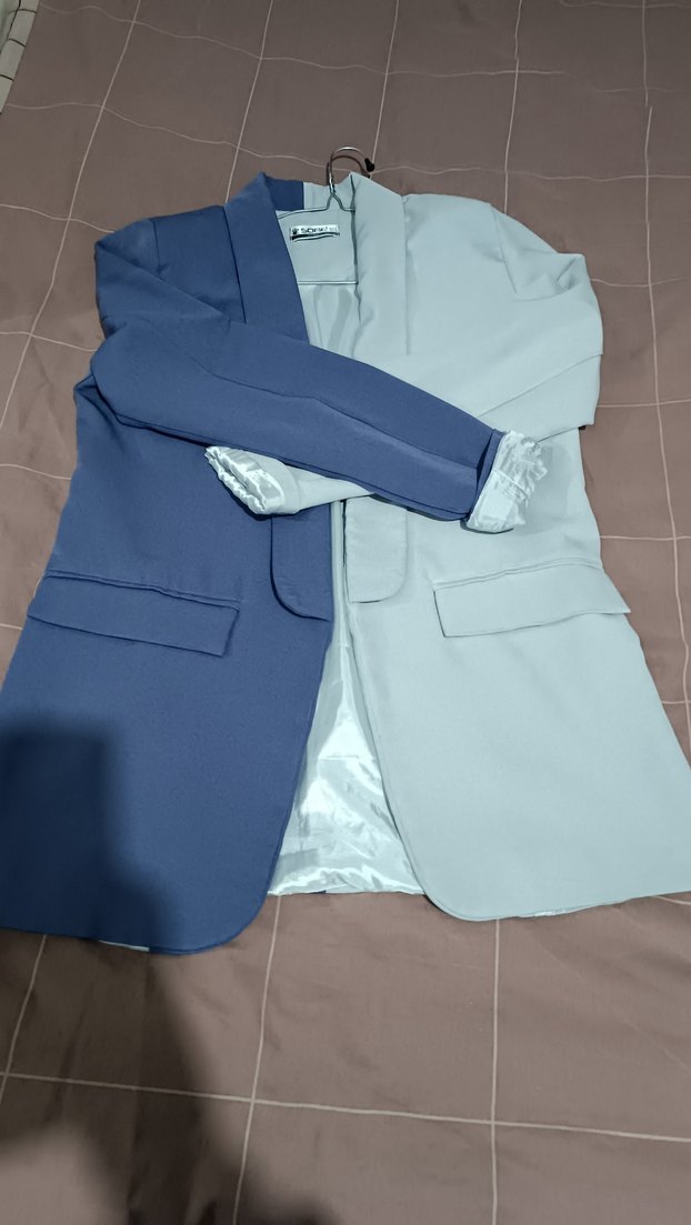 İki Renkli Kadın Blazer Ceket - Görsel 2