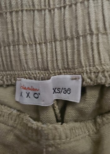 oxxo Haki oversize keten pantolon