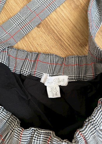 Gri Nakışlı Askılı Kız Salopet - Görsel 2