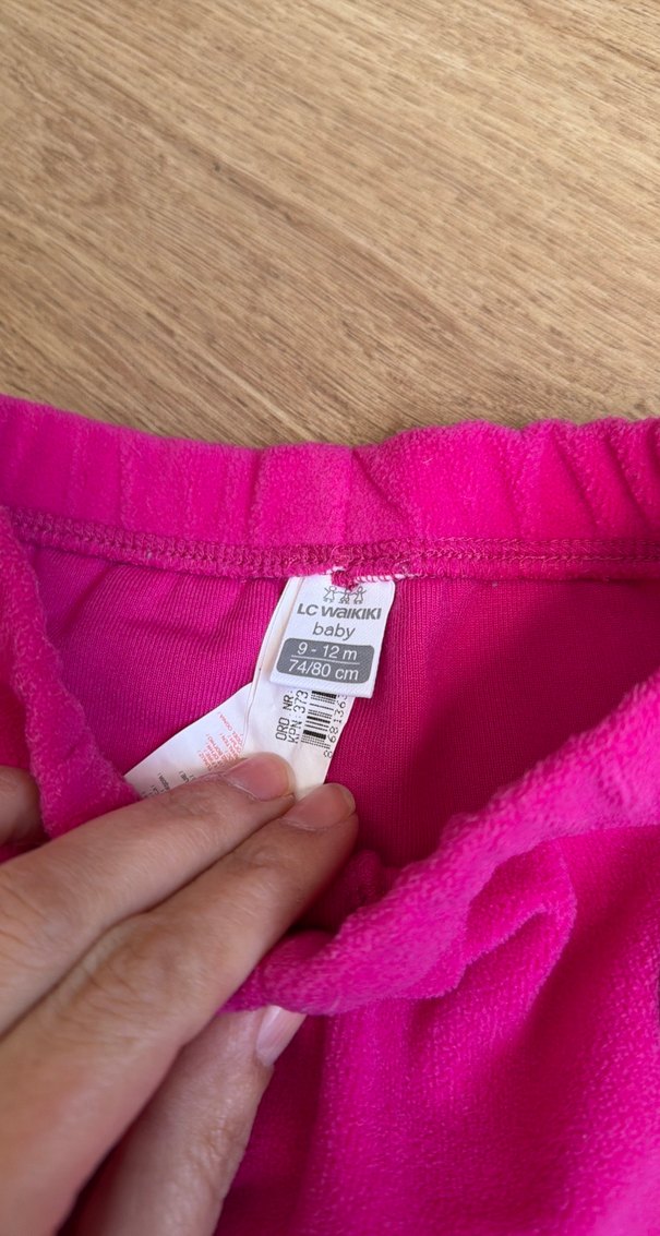 Kız Çocuk Pembe Polar esofman - Görsel 2