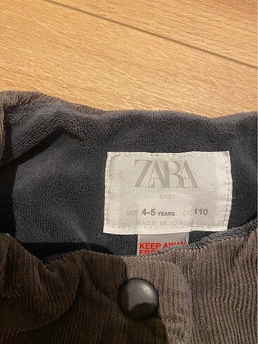 4 Yaş Beden Zara yelek gri-4-5 yas