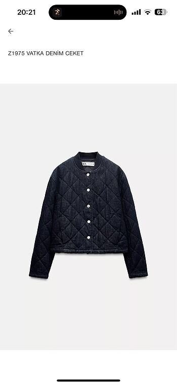 Zara denim ceket