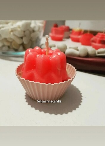  Beden pembe Renk Cupcake mum