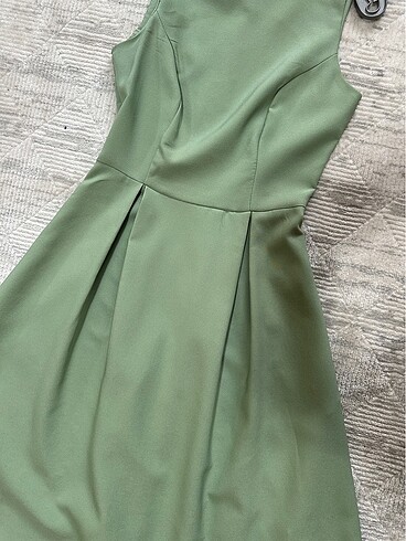 Cep Detaylı Midi Boy Elbise - Görsel 8