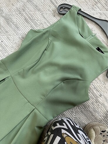 Cep Detaylı Midi Boy Elbise - Görsel 9