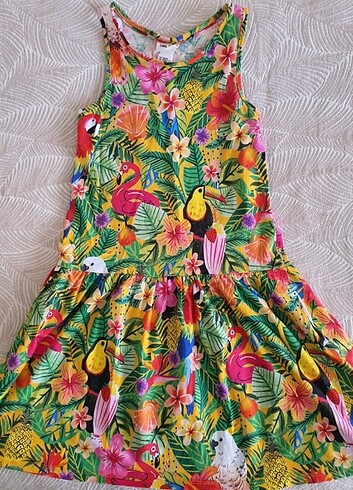 H&M Yazlık Penye Elbise 8-10 Yaş 134/140 cm