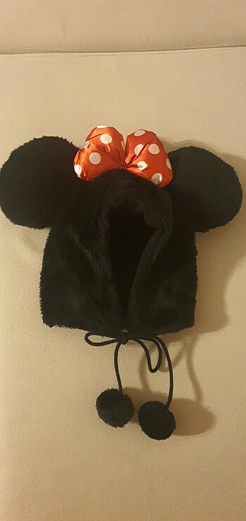 Minnie Mouse Peluş Şapka 3-6 Yaş