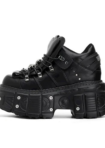 38 Beden New Rock Gotik Platform Topuklu Bot