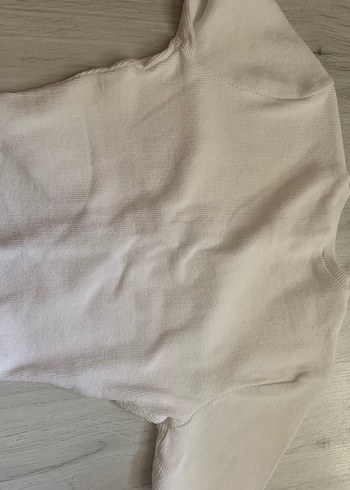 Trendyol & Milla pencete detaylı beyaz crop