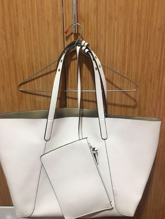 Zara Çift renk tote çanta