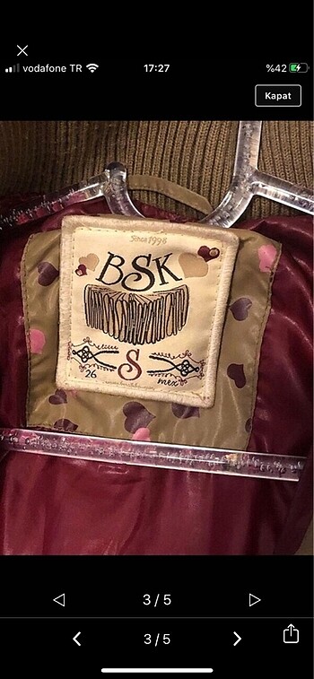 s Beden Şişme mont