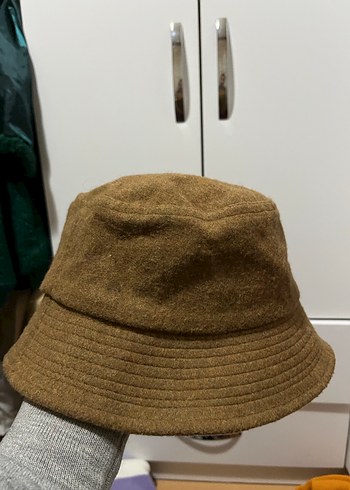 Kadın Kahverengi Yün Şapka - Görsel 3