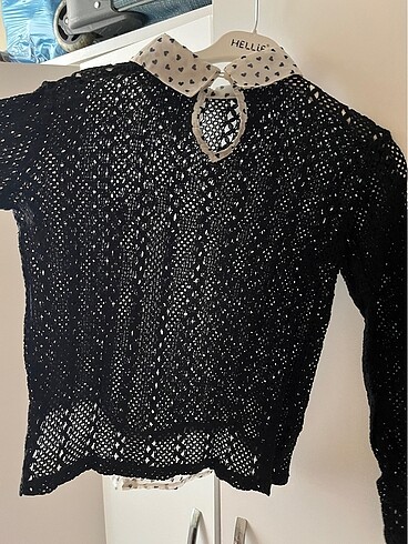 Bebe yaka gömlek detay bluz - Görsel 7