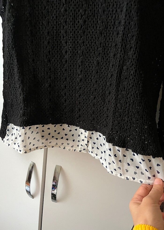 Bebe yaka gömlek detay bluz - Görsel 4