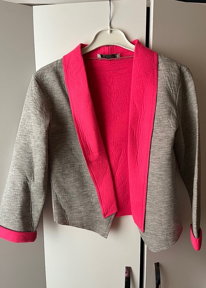 Crop blazer ceket - Görsel 2