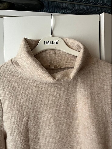 Boğazlı kazak koton - Görsel 2