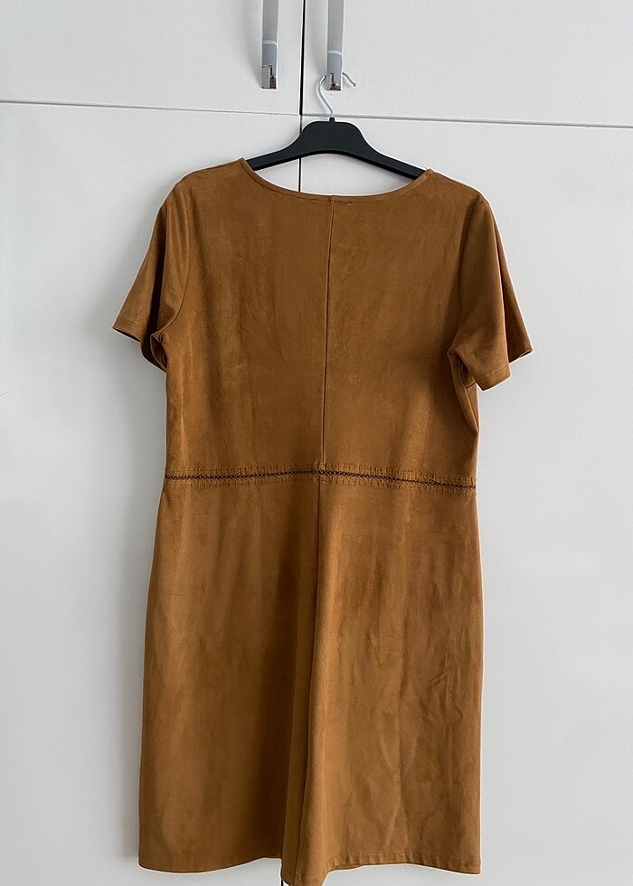 38-40 beden nubuk elbise - Görsel 2