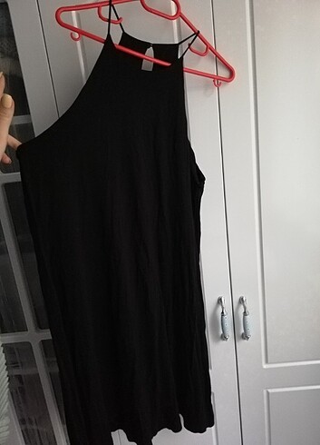 H&m halter yaka siyah elbise 