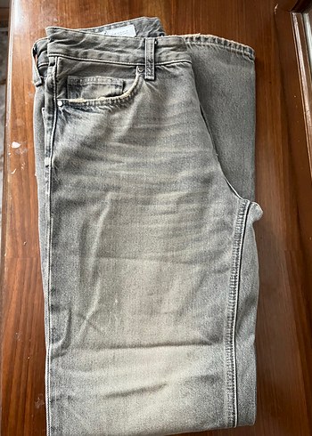 Trendyol & Milla Gri Kadın Denim Midi Pantolon