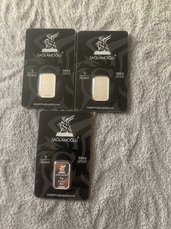 Sağlamoğlu 5 Gram 999.9 Saf Gümüş Bar - Görsel 3