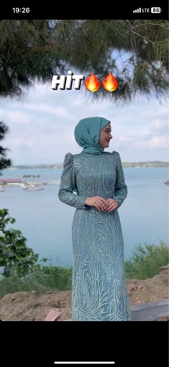 Tesettür abiye elbise