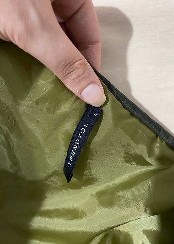 l Beden haki Renk Trendyolmilla Haki Yeşili Kadın Kış Ceketi
