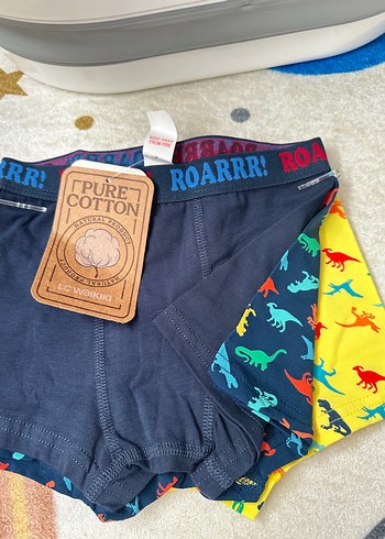 Çocuk Renkli Baskılı Boxer Seti