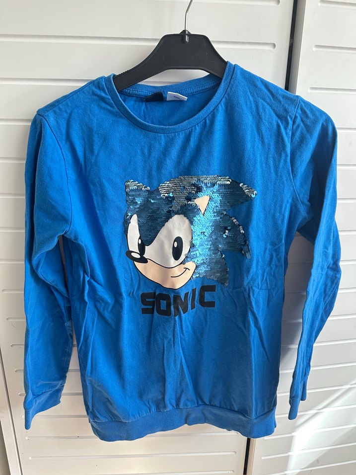 Mavi Parlak Payetli Sonic Kedi Kıyafeti - Görsel 2