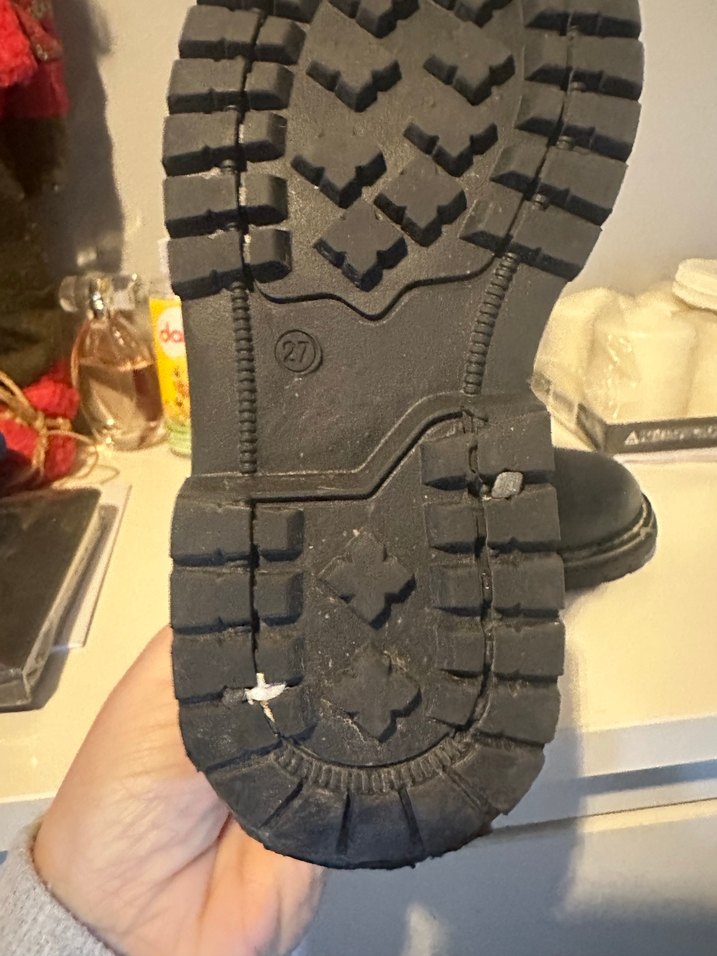 Tokalı Gri Erkek Çocuk Biker Bot - Görsel 4