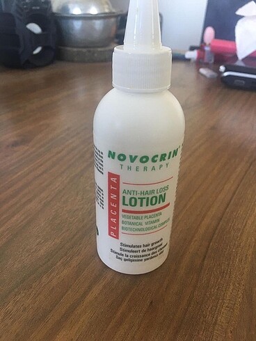 Novocrin saç losyon ,saç çıkarıcı,E i kullanılmış