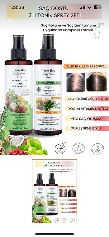 True bee saç bakım