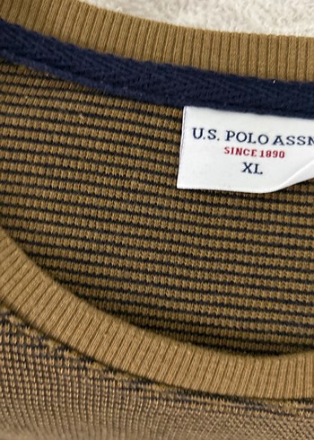 U.S Polo Assn. Erkek Kahverengi Triko Uzun Kollu bluz