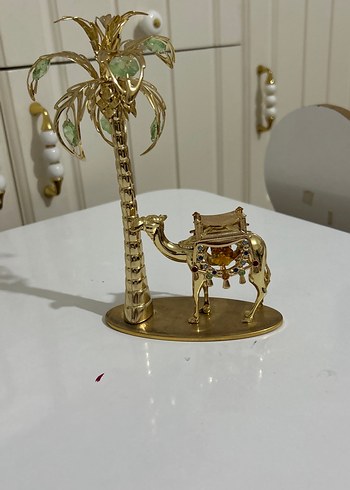 Altın Renkli Parlak Deve ve Palmiye Biblosu - Görsel 3