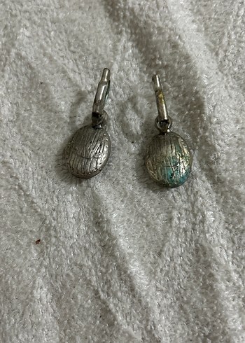 Accessorize Mavi Parlak Midi Vintage Küpe