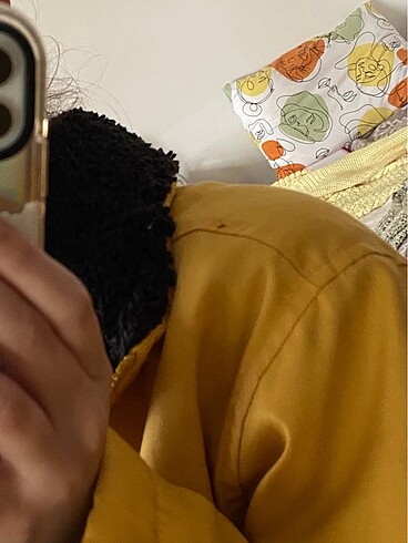 vintage sarı mont - Görsel 2