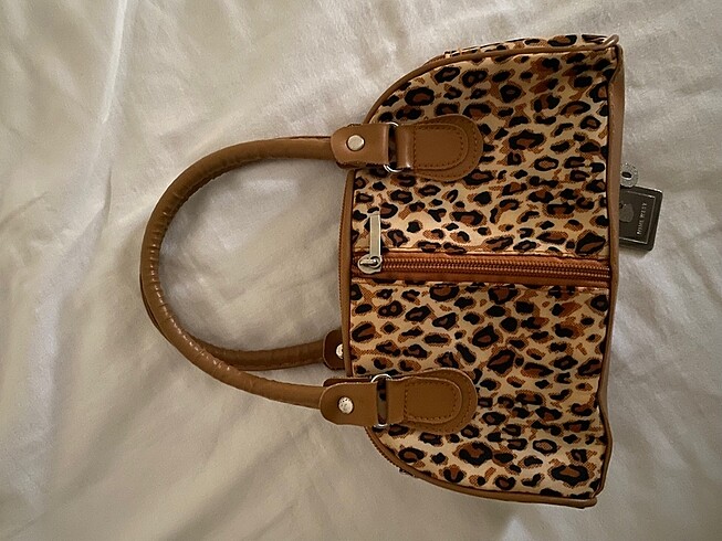 y2k mini leopar desenli çanta - Görsel 6