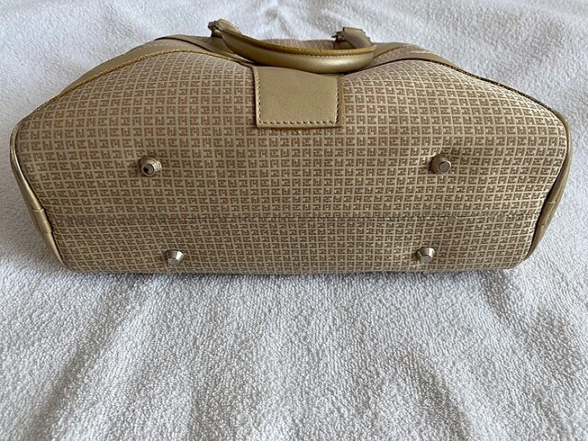 vintage monogram gold çanta - Görsel 5