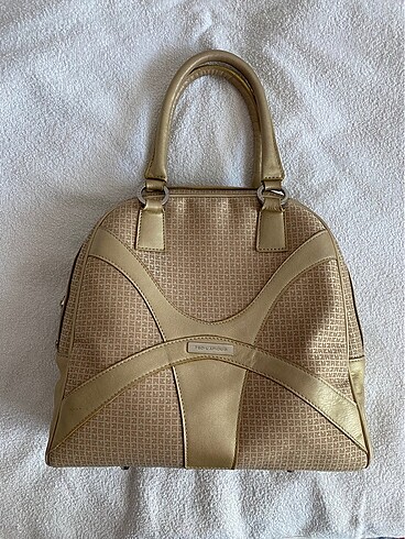vintage monogram gold çanta