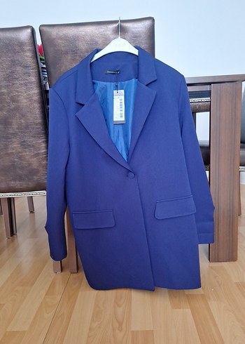 TRENDYOL marka Lacivert Düğmeli Kadın Blazer Ceket