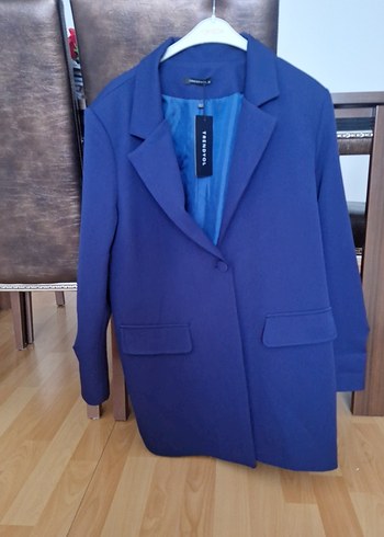 40 Beden TRENDYOL marka Lacivert Düğmeli Kadın Blazer Ceket