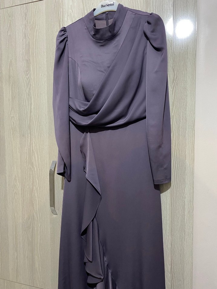 Gri V Yaka Hamile Tulum - Görsel 3