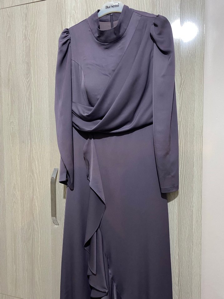 Gri V Yaka Hamile Tulum - Görsel 4