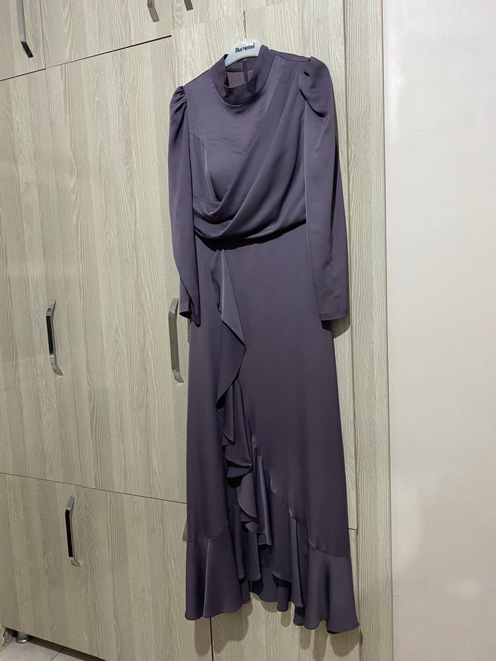 Gri V Yaka Hamile Tulum - Görsel 2