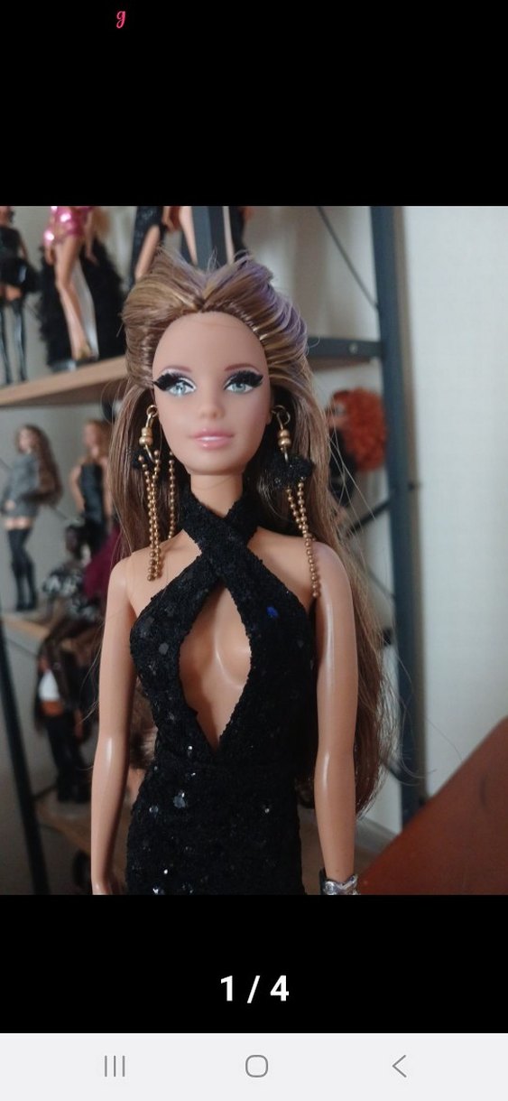 Parlak Pembe Uzun Elbiseli Bebek - Görsel 3