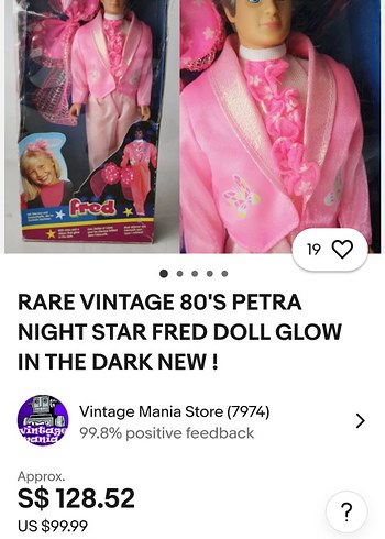 Nadir 80'ler Petra Night Star Fred Parlayan Aksiyon Figürü