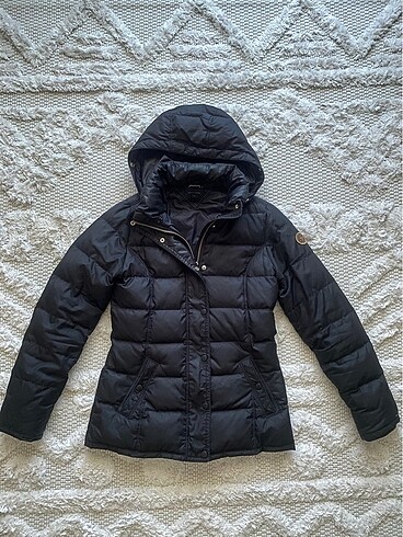 Tommy Hilfiger Kaz Tüyü Siyah Mont